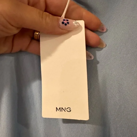 Mango Blue Spaghetti Strap Slip Maxi Dress - Picture 5 of 5